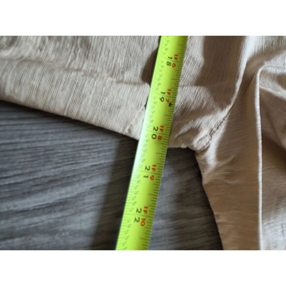 Alfed Dunner Tan Embroidered Floral Button-Up Blouse With 3/4 Sleeves 12p - Picture 10 of 10